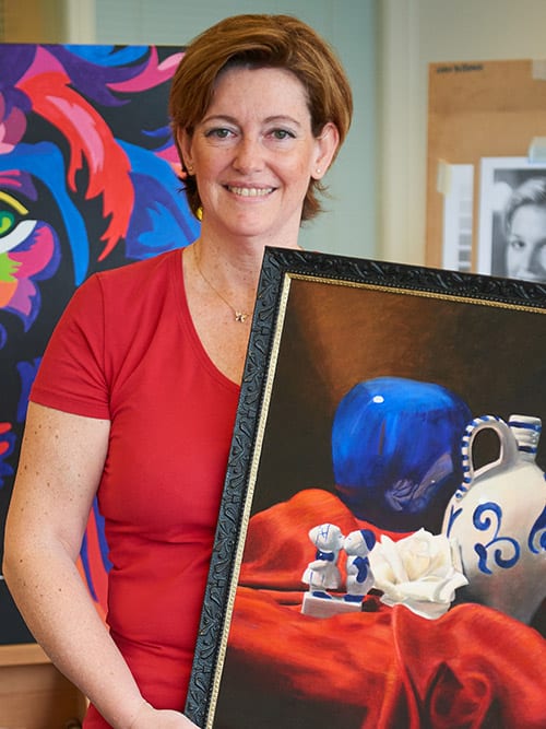 Linda van den Bergh, kunstschilder, goudsmit